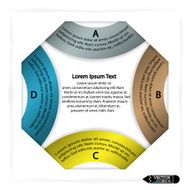 Modern circle infographics options banner N9