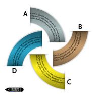 Modern circle infographics options banner N10