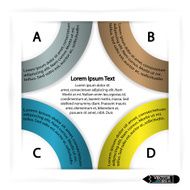 Modern circle infographics options banner N11