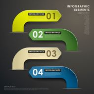 abstract 3d paper infographics N94