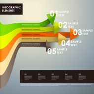 abstract 3d paper infographics N96