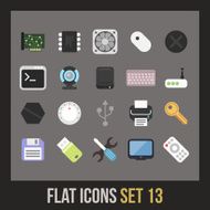 Flat icons set 13 N2