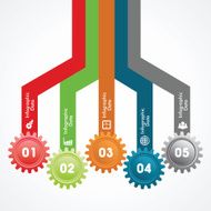 Creative gears Info-graphics options banner N39