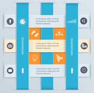 Infographic template with tabs