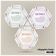clean hexagon presentation template N3