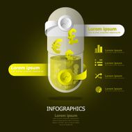 Money Pill Capsule Design Template N2