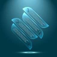Vector glass infographics elements