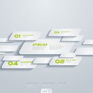 Infographics vector design template moving cells Creative concept
