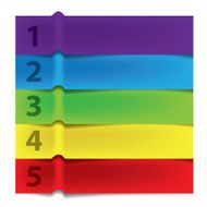 paper infographic banner vector