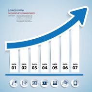 paper chart and graph infographic