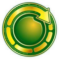 Round Icon With Arrow