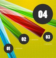Glossy vector stripes steps options
