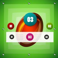 Glossy infographic design N3