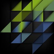 Overlapping shapes Emboss triangles N2