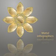 infographics in metal style N3