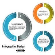 set of modern circle infographics options banner N6