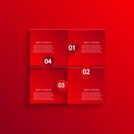 Vector modern puzzle icons background N8