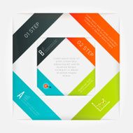 Abstract business info graphics template with icons N132