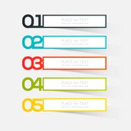 Abstract business info graphics template with icons N133