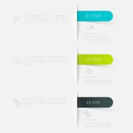 Abstract business info graphics template with icons N140