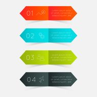 Abstract business info graphics template with icons N141
