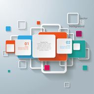 Colorful Rectangles Squares Design Line