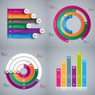 Set of Infographics vector design template N8