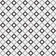 Abstract minimalistic black and white pattern rhombus N6
