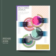 modern geometric style poster brochure template design
