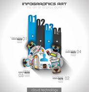 Infographic teamwork and brainsotrming with Flat style N12