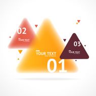 Vector blurred colorful text boxes infographics N4