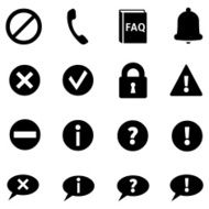 Vector Set of Info Icons N7