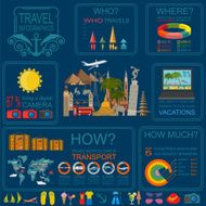 Travel Vacations Beach resort infographics N28