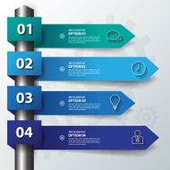 Design flat shadow arrow banners graphic or website Vector EPS N5