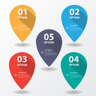 Set of tags for sale with long shadow vector Illustration N2