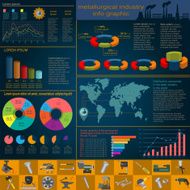 Set of metallurgical industry elements and tools N9