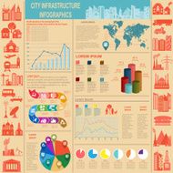 Set of elements infrastructure city vector infographics N30