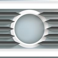 Black And White Ring Centre Arrows