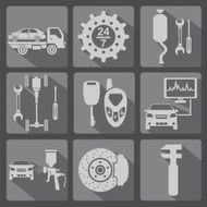 Set of car service icons N5