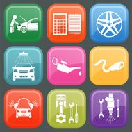 Set of car service icons N6
