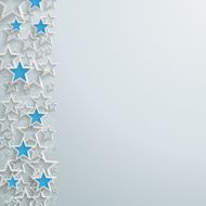 Blue and White Stars Christmas Design