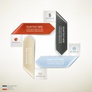 arrows Infographics origami