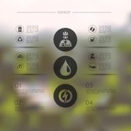 ecology infographic with unfocused background N60