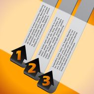 Infographic background with numbered options