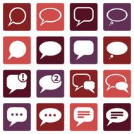 Vector Set of Bubbles Icons N8