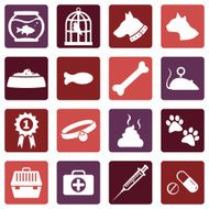 Vector Set of Pets Icons N17