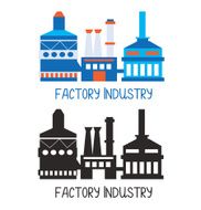 Factory icon for logo or design element