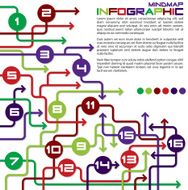 Bright infographic arrows in vector format N37