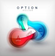 Colorful glossy bubble infographics N21