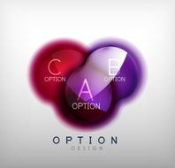 Colorful glossy bubble infographics N22